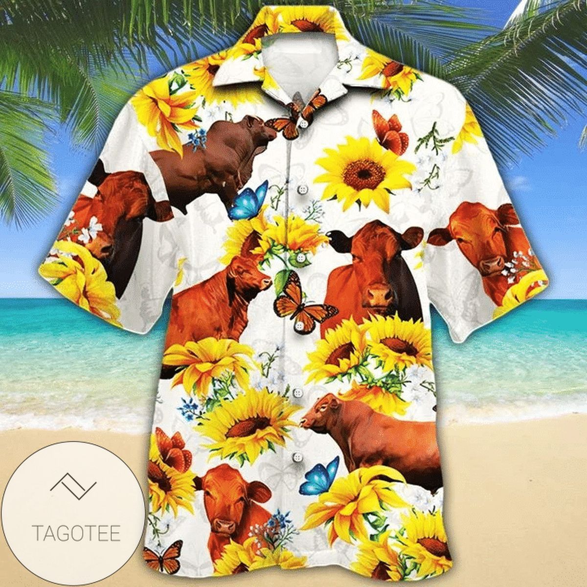 Cow Racing Fun Hawaiian Shirt