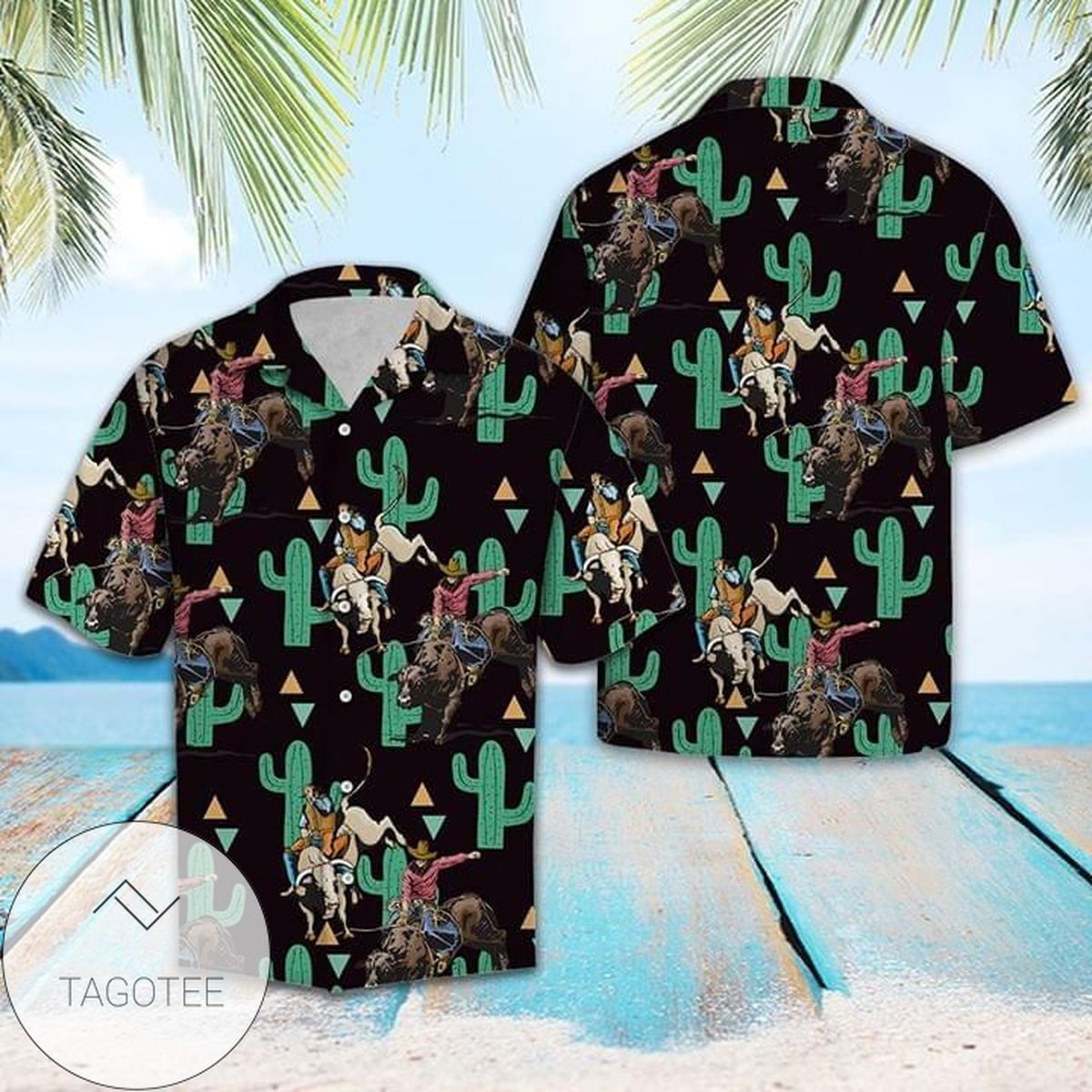 Cow Tropical Fruits Hawaiian Shirt