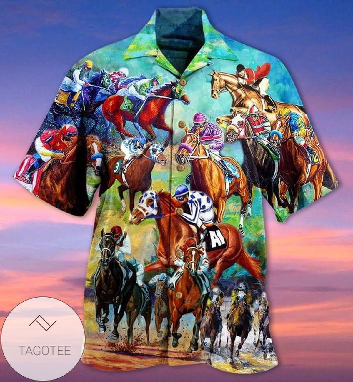 Cowboy Rodeo Texture 3D Printed Black Hawaiian Shirt