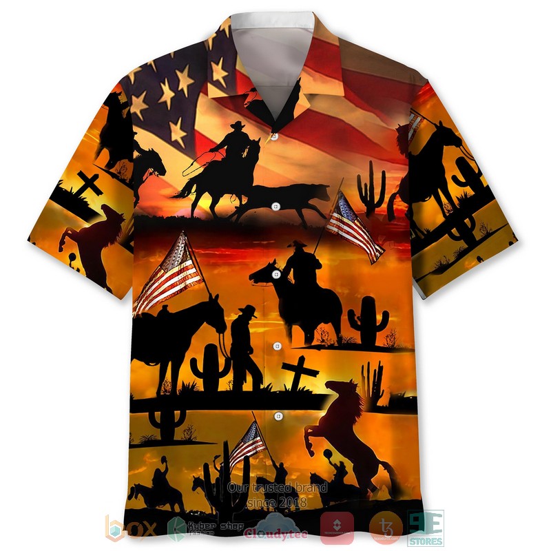 Cow Sunflower Short Sleeve Hawaiian shirt