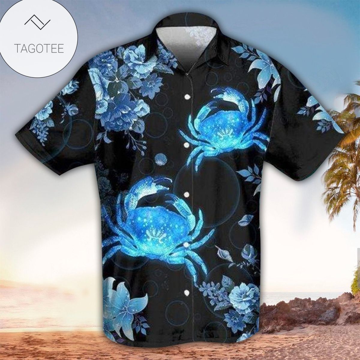 Crab Hawaiian Shirt Mens Hawaiian Shirt For Crab Lover