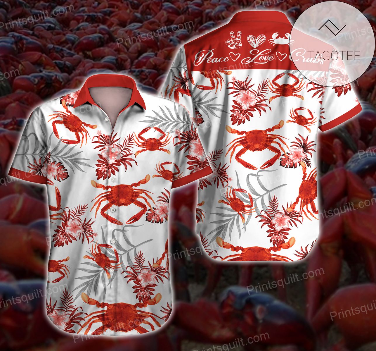 Crab Shirt Crab Hawaiian Shirt For Crab Lovers