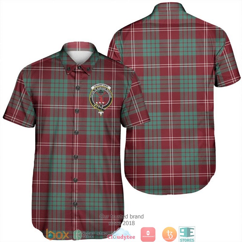 Crawford Modern Tartan Short Sleeve Hawaiian Shirt