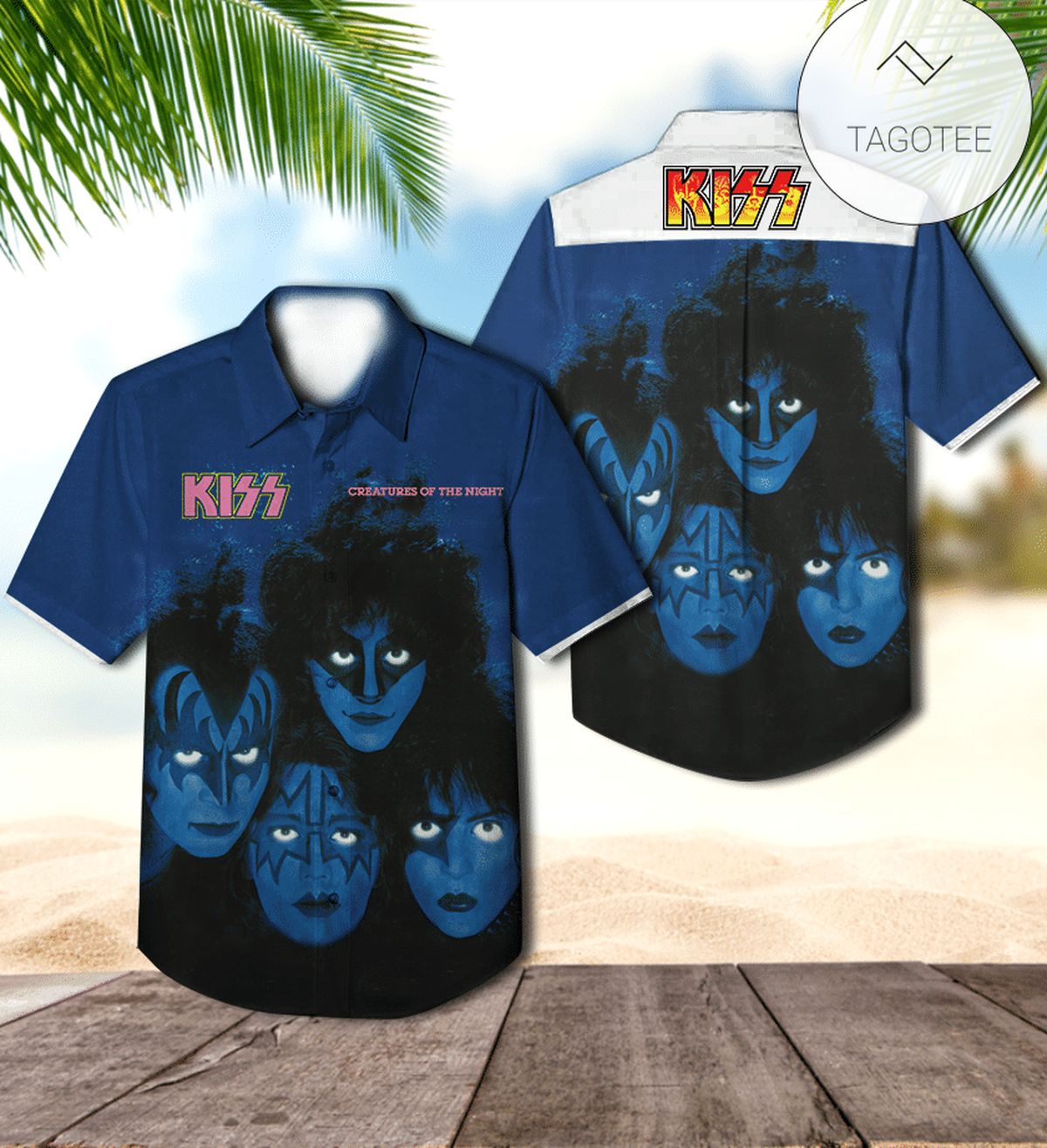 Crazy Nights Studio Album By Kiss Hawaiian Shirt