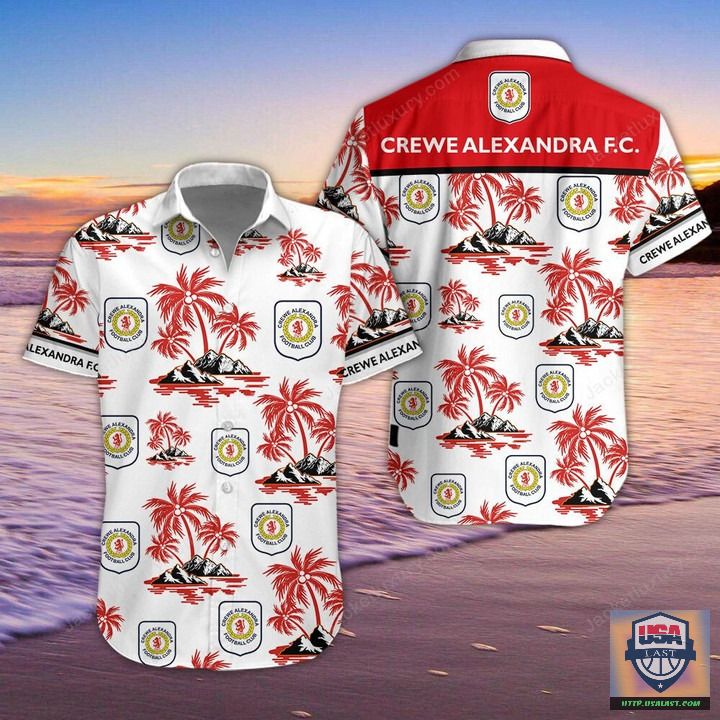 Crewe Alexandra FC Aloha Hawaiian Shirt Beach Short