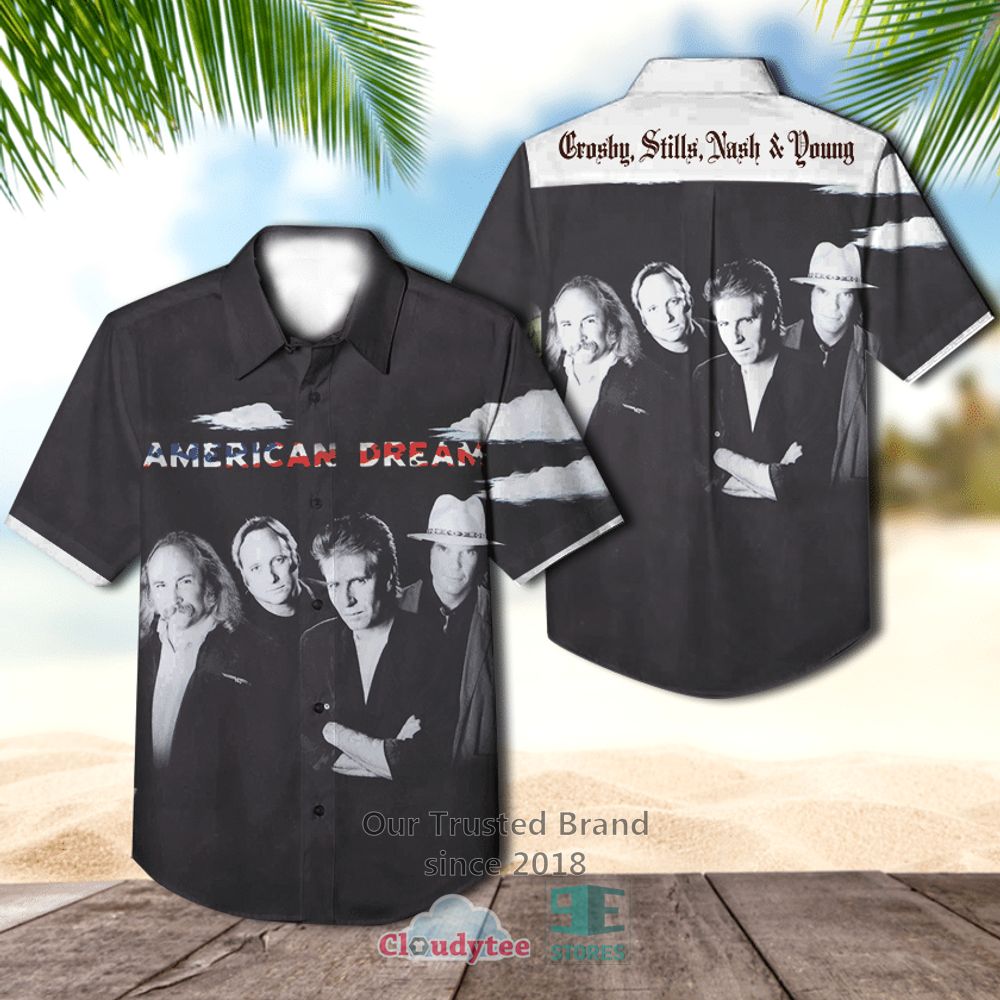 Crosby, Stills, Nash & Young 4 Way Street Casual Hawaiian Shirt