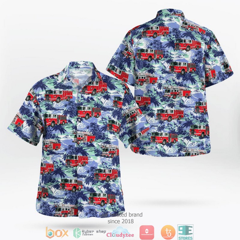 Croton Falls Westchester County New York Croton Falls Fire Department Hawaiian Shirt