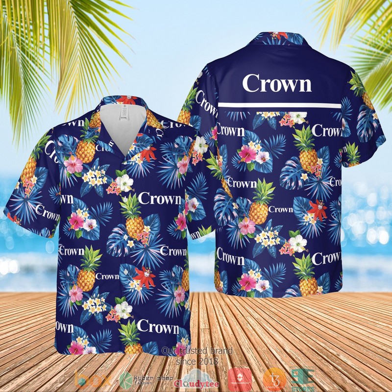 Crown Royal American flag Hawaiian shirt