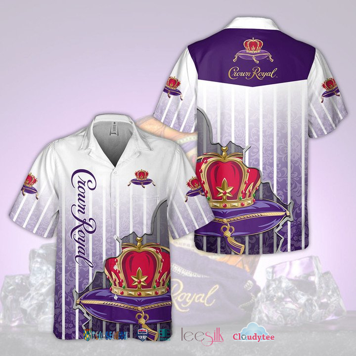 Crown Royal 3D All Over Print Button Shirt