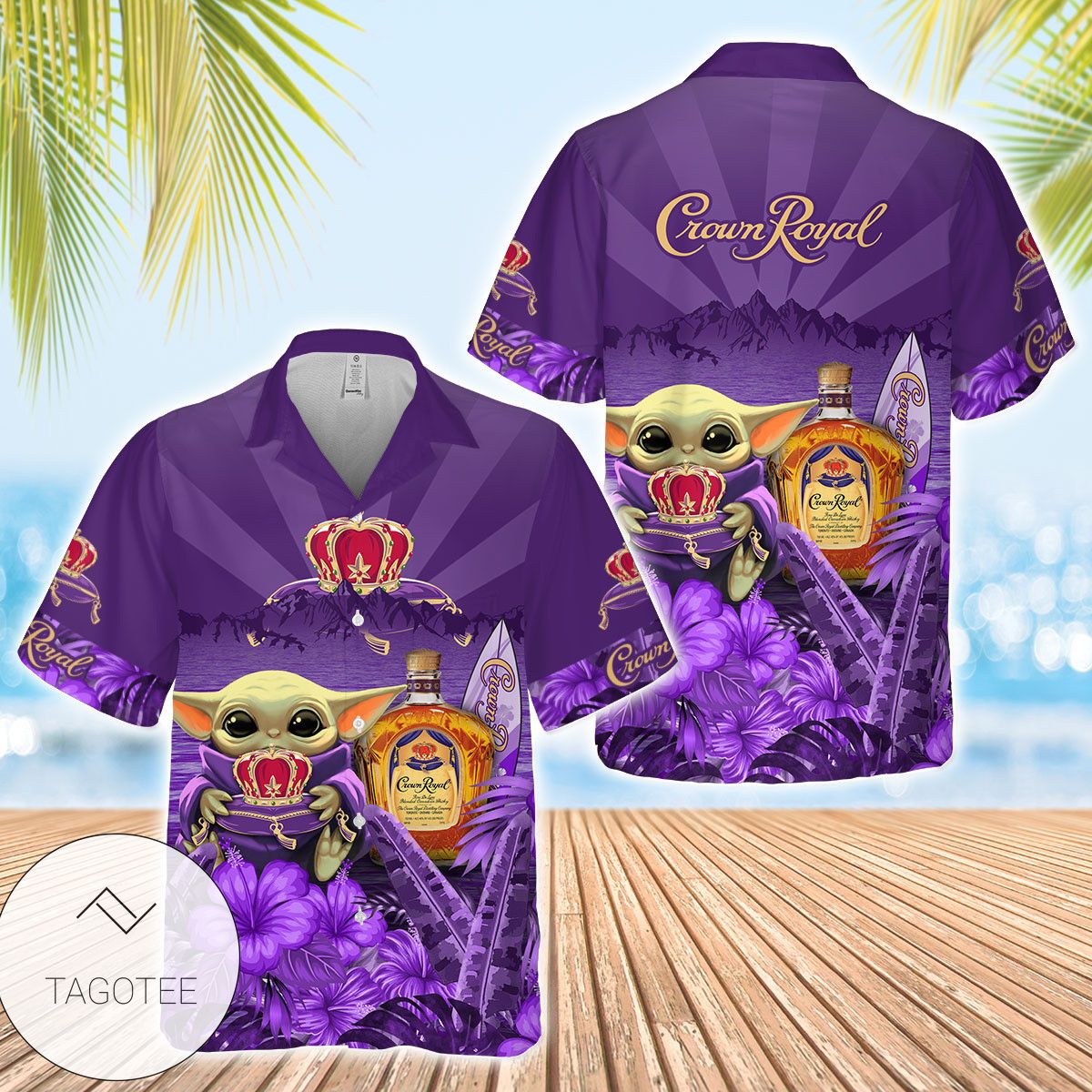 Crown Royal Bigfoot I Wanna Be The One Who Has Hawaiian Shirt