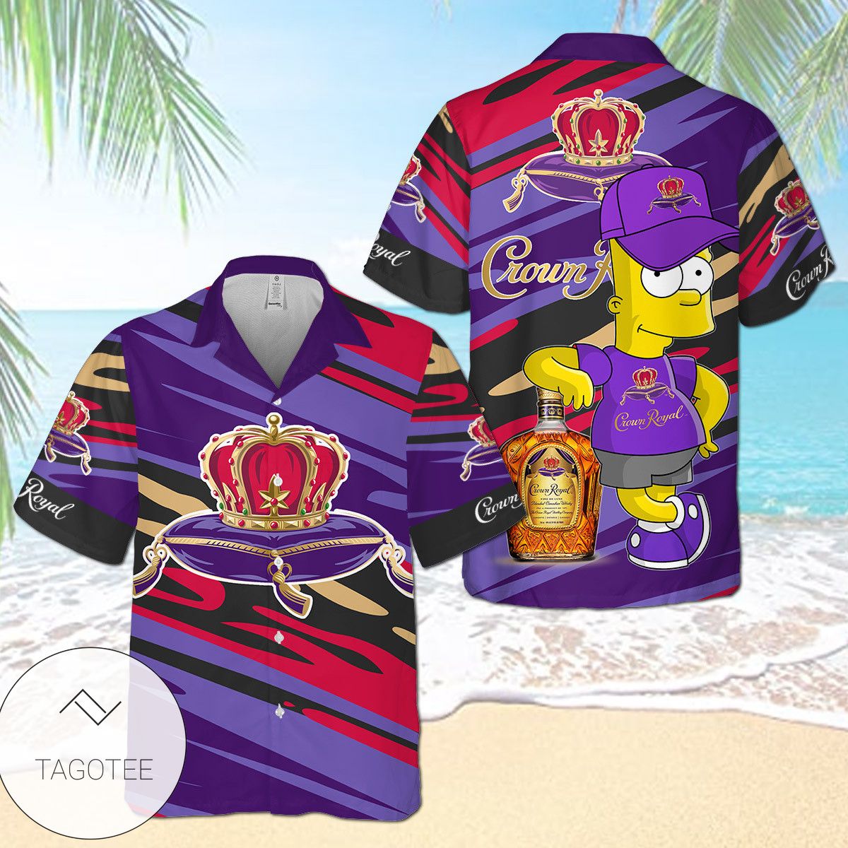 Crown Royal Bart Simpson Hawaiian Shirt