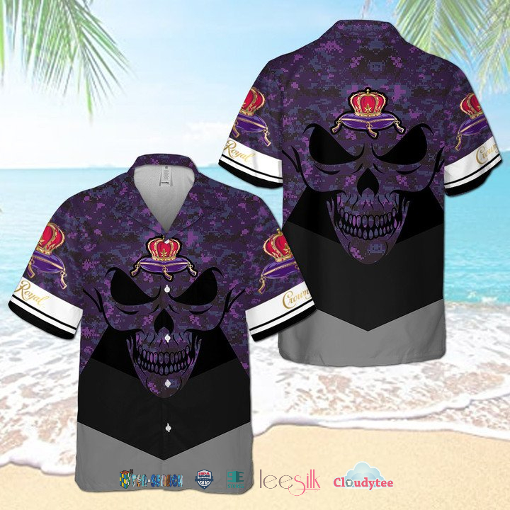 Crown Royal Casual Button Hawaiian Shirt