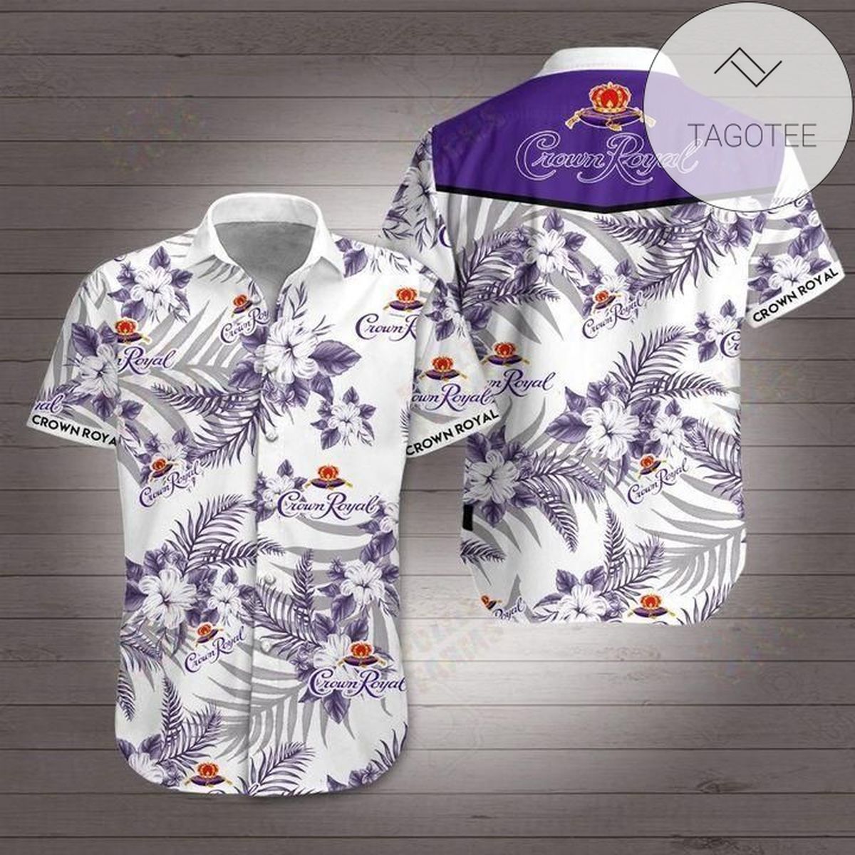 Crown Royal Canadian Whisky All Over Print 3D Hawaiian Shirt – American Flag Color