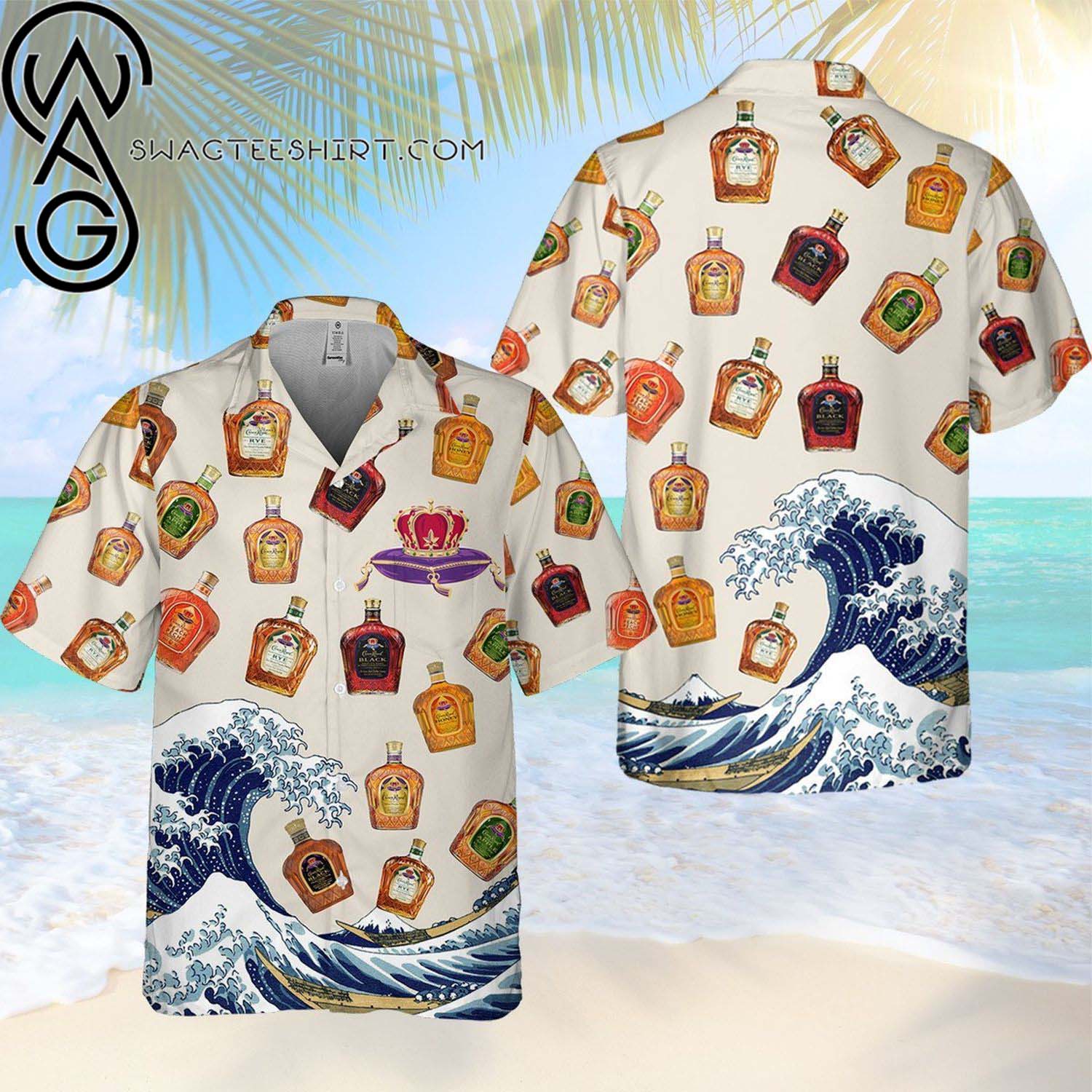 Crown Royal Death Game Over All Over Print Summer Vacation Hawaiian Shirt