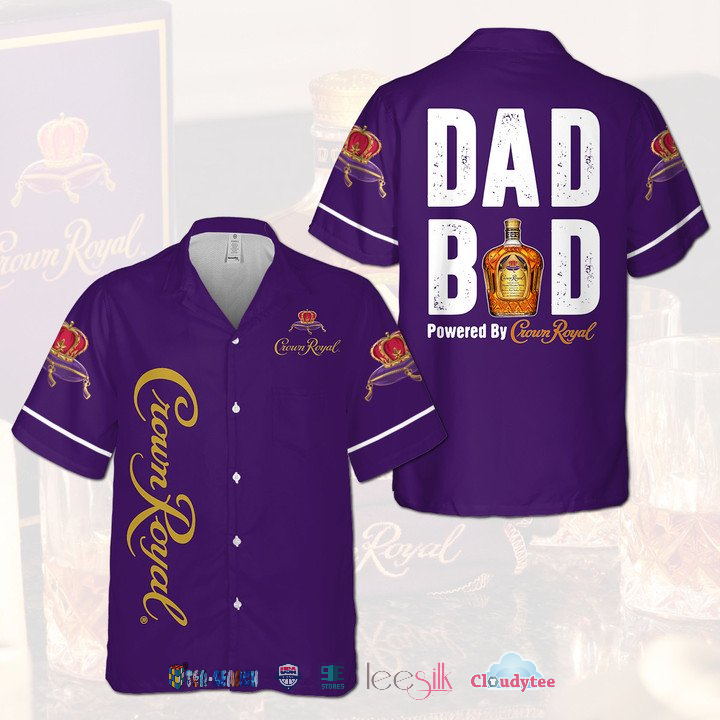 Crown Royal Custom Name And Number Hawaiian Shirt