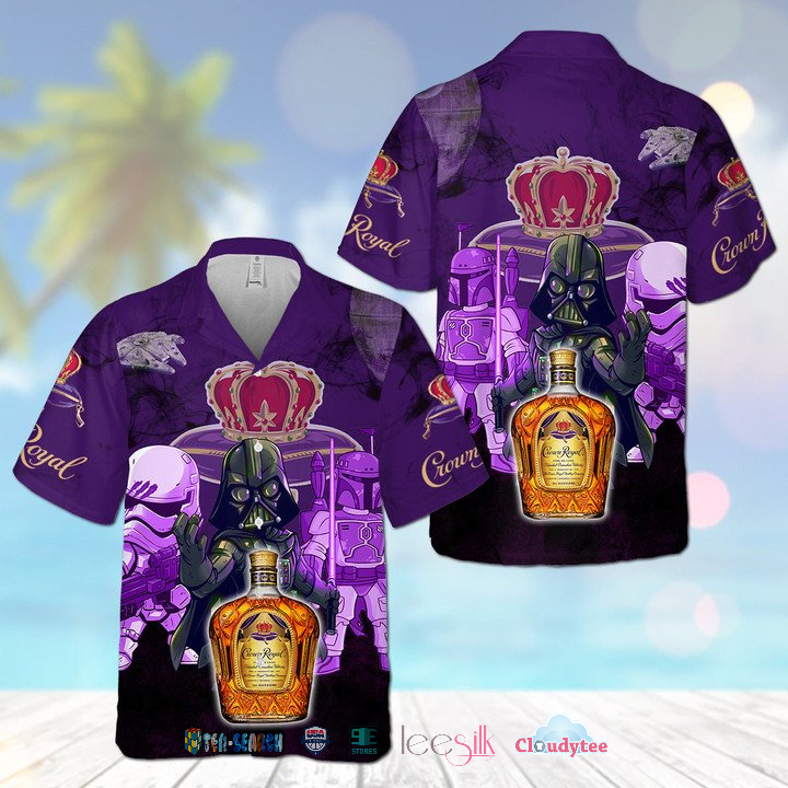 Crown Royal Darth Vader Boba Fett Stormtrooper Hawaiian Shirt