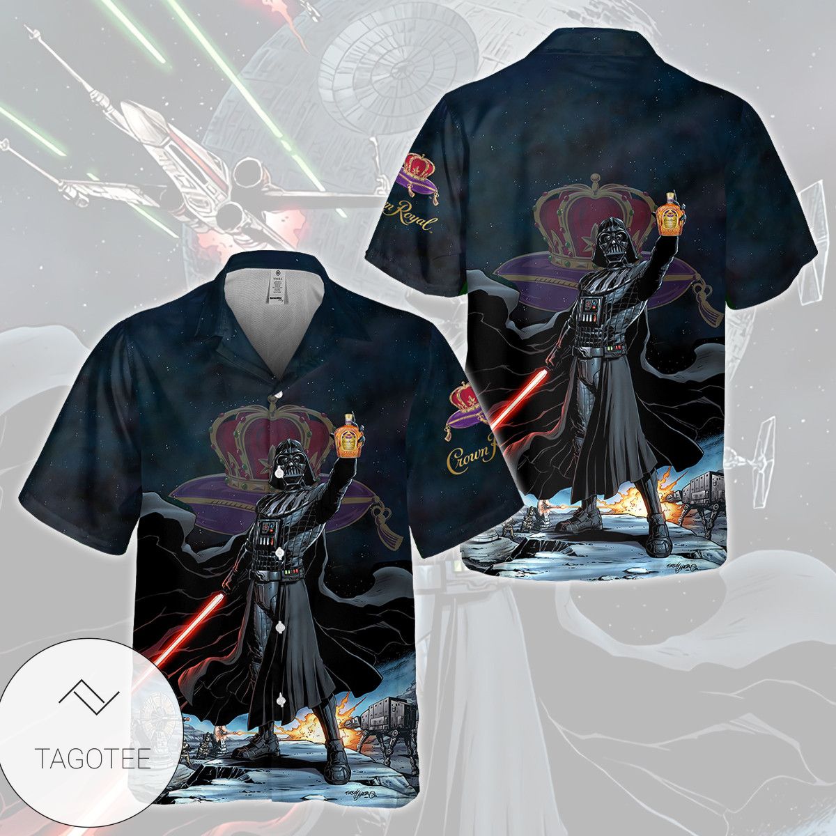 Crown Royal Darth Vader I Find Your Lack Of Disturbing Hawaiian Shirt