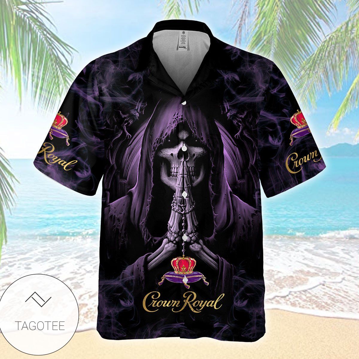 Crown Royal Fine De Luxe All Over Print 3D Hawaiian Shirt And Beach Short