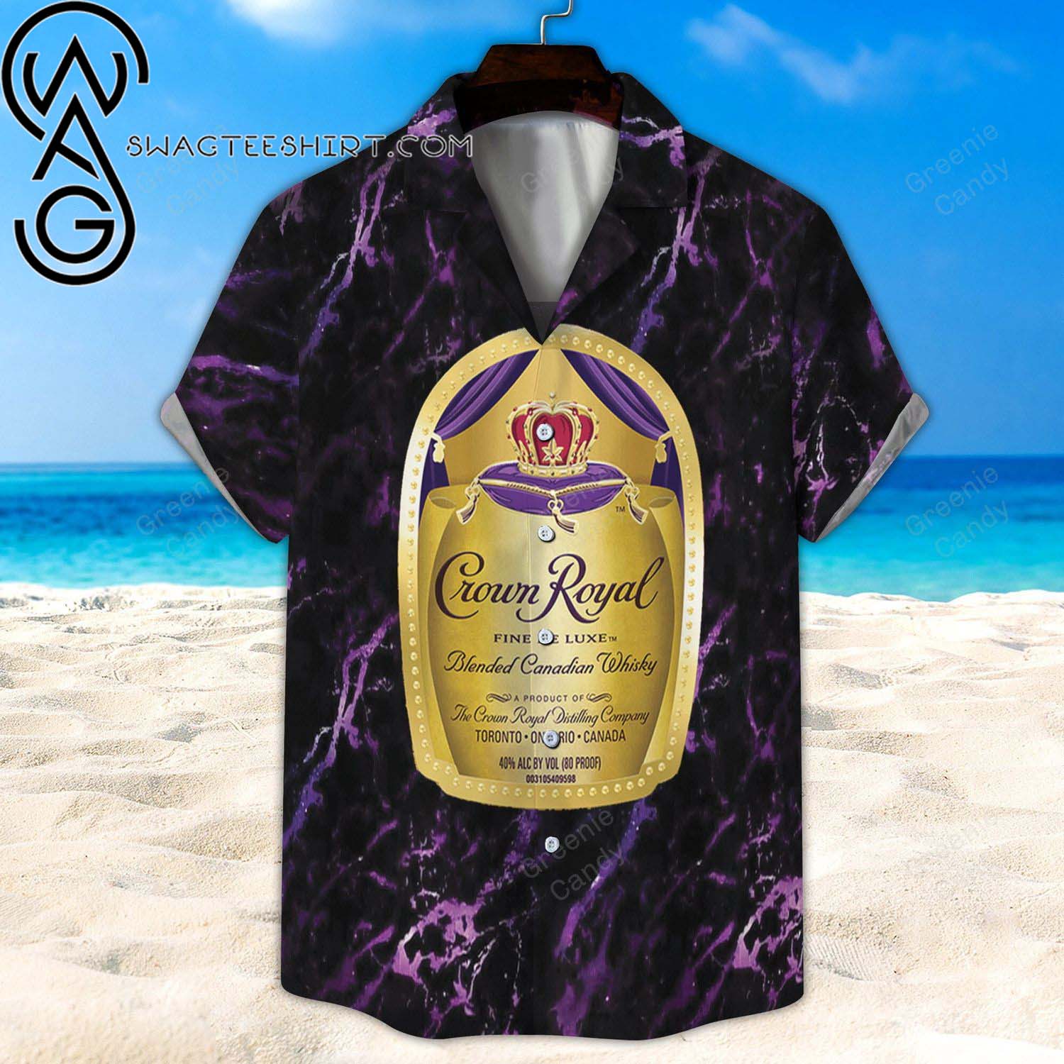 Crown Royal Death Skull Summer Outfits Hawaiian Shirt