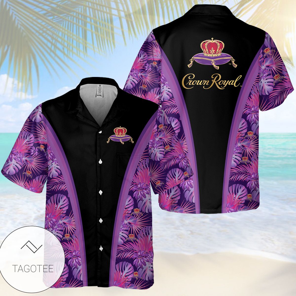 Crown Royal Grim Reaper Hawaiian Shirt