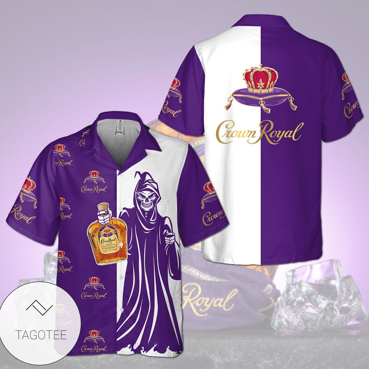 Crown Royal Flowers Hawaiian Shirt