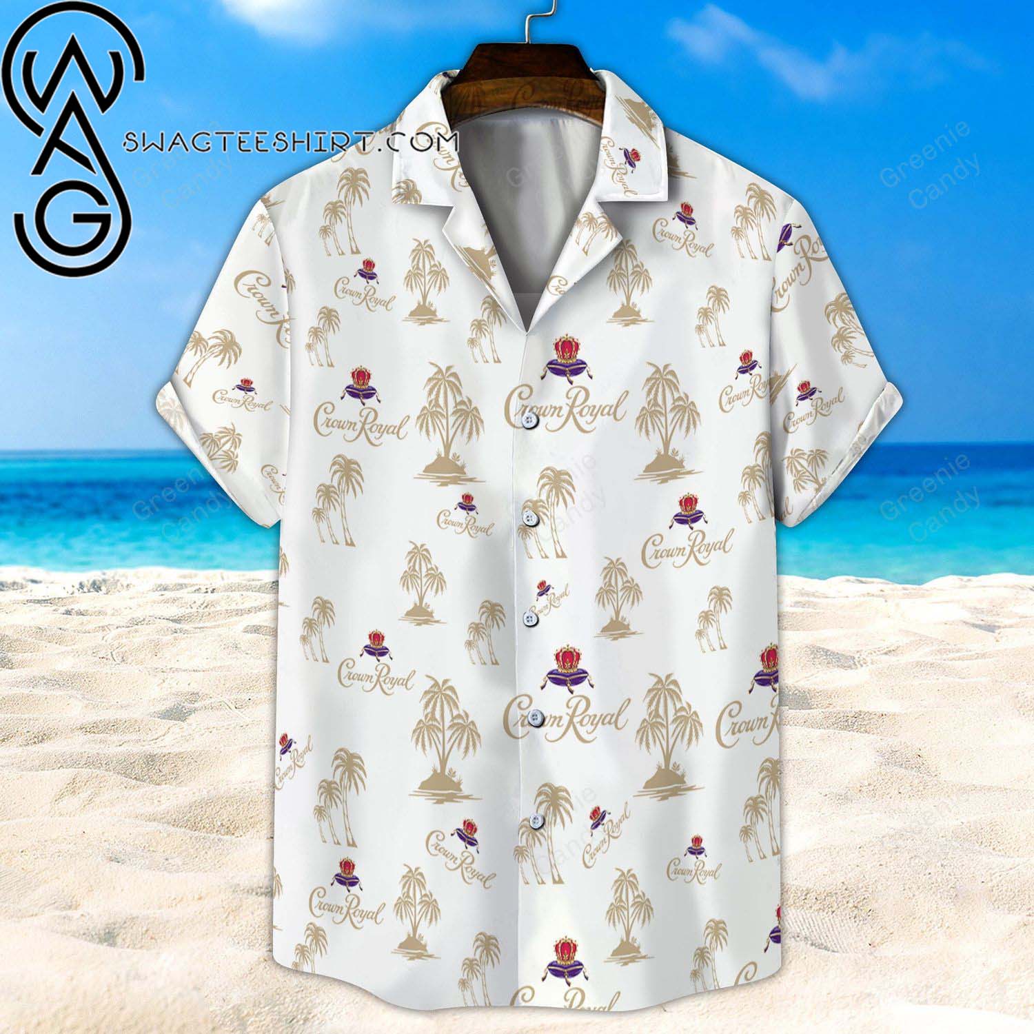 Crown Royal Original All Over Print Summer Vacation Hawaiian Shirt