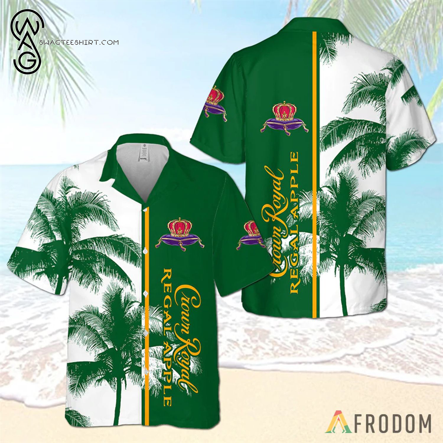 Crown Royal Shark All Over Print Summer Vacation Hawaiian Shirt