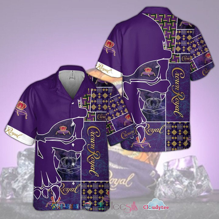 Crown Royal Skull Pattern Hawaiian Shirt