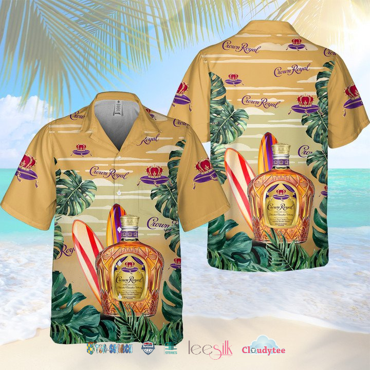 Crown Royal Smoke Skull Hawaiian Shirt