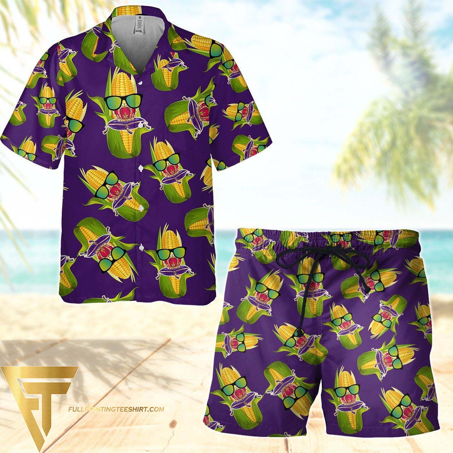 Crown Royal Surfing Tropical Forest All Over Print Summer Vacation Hawaiian Shirt