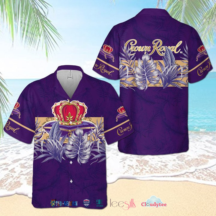 Crown Royal Turtle Custom Name Hawaiian Shirt