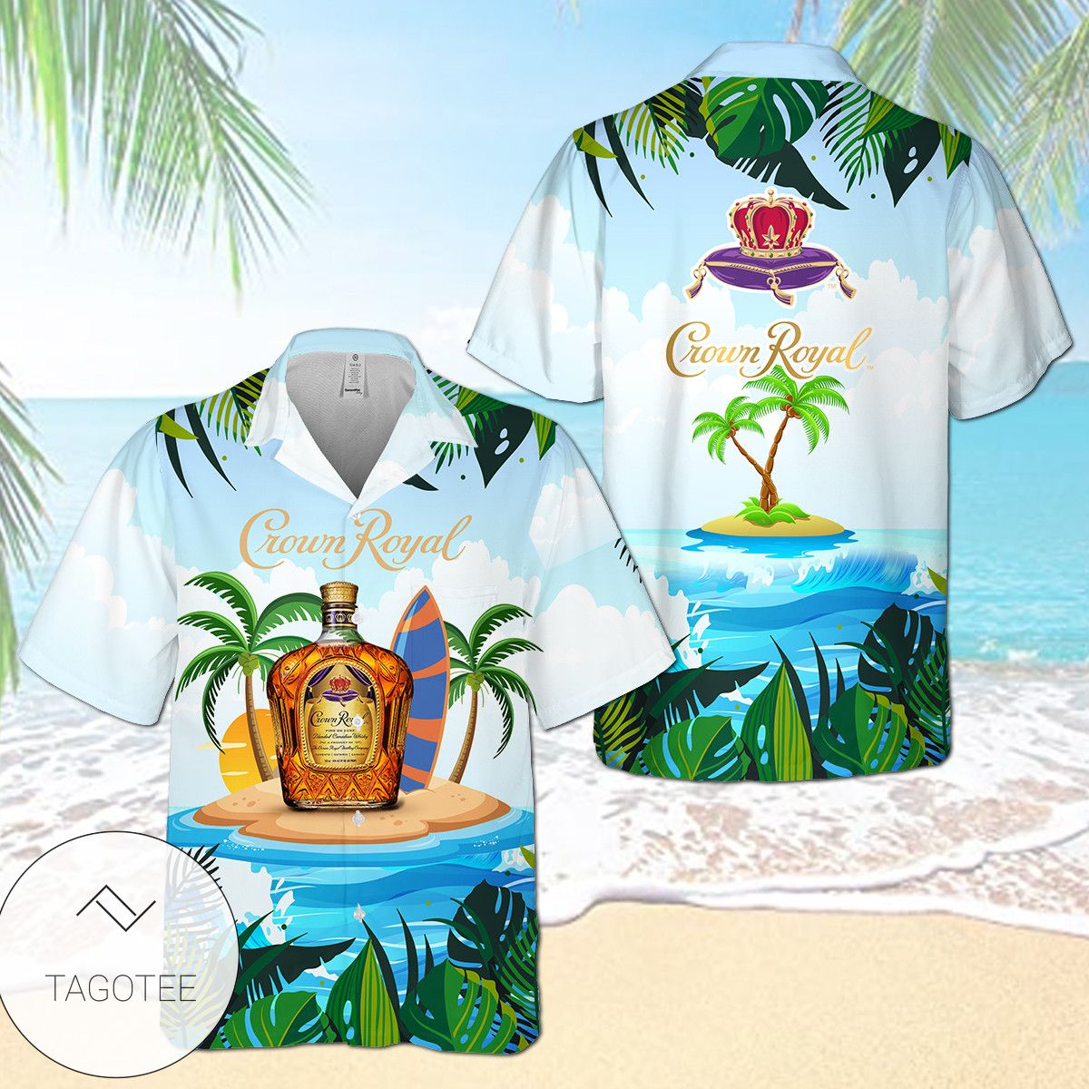 Crown Royal Whiskey Snoopy Hawaiian Shirt