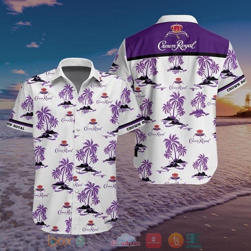 Crown Royal whisky Hawaiian shirt