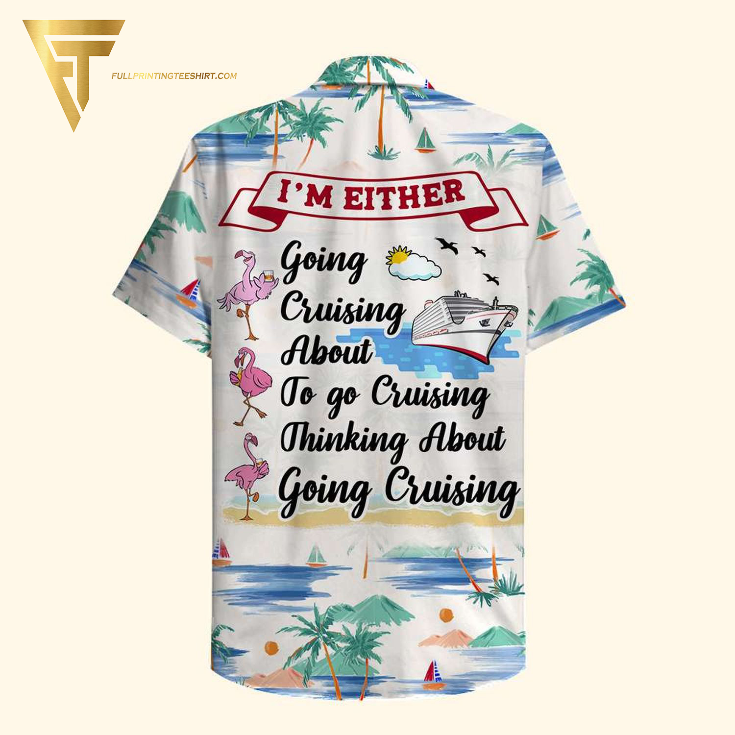 Cruising Duck Full Printing Hawaiian Shirt