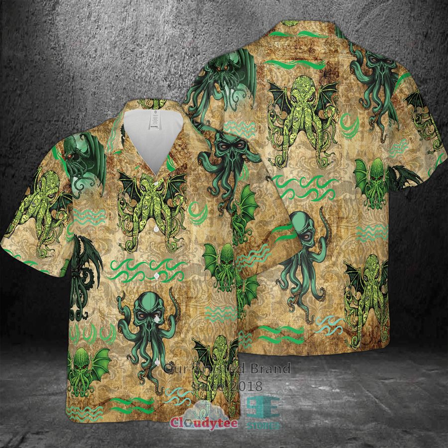 Cthulhu Big Bulba Tropical Casual Hawaiian Shirt