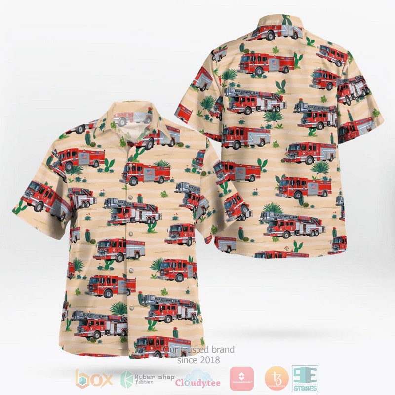 Culver-Union Township Fire Department Culver Indiana Hawaiian Shirt