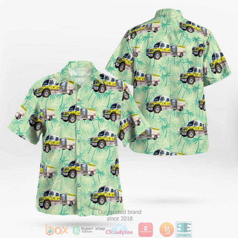 Cumbria Fire and Rescue Service Rescue Pump Hawaiian Shirt