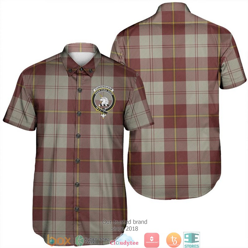 Cumming Modern Tartan Short Sleeve Hawaiian Shirt