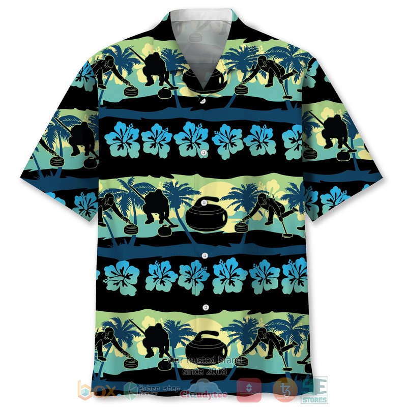 Curling Nature Hawaiian Shirt