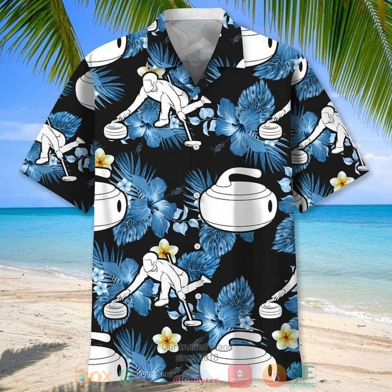 Curling Nature Beach Hawaiian Shirt