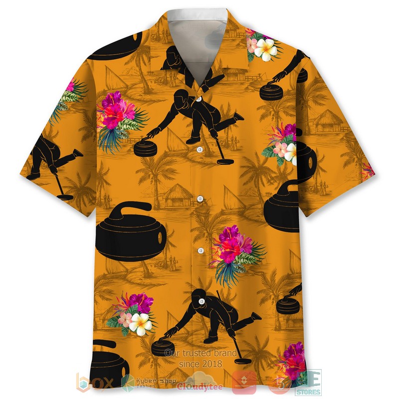 Curling Nature Hawaiian Shirt