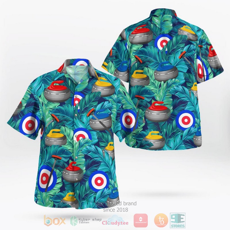 Curling Nature Tropical Hawaiian Shirt