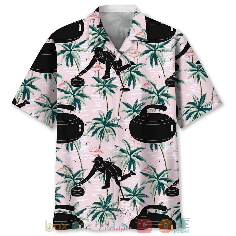 Curling Nature Tropical Hawaiian Shirt