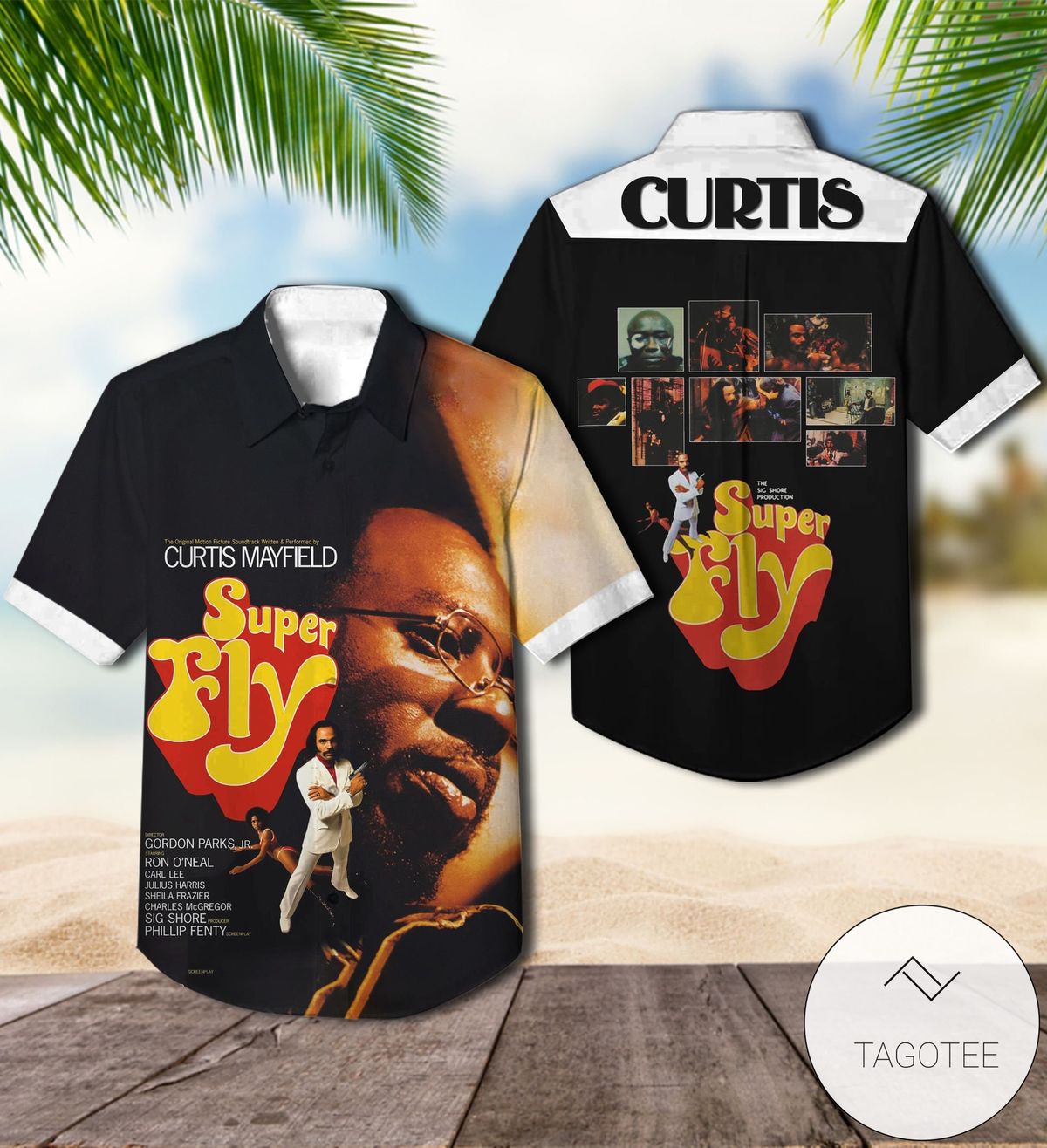 Curtis Mayfield Let Do It Again Album Cover Hawaiian Shirt