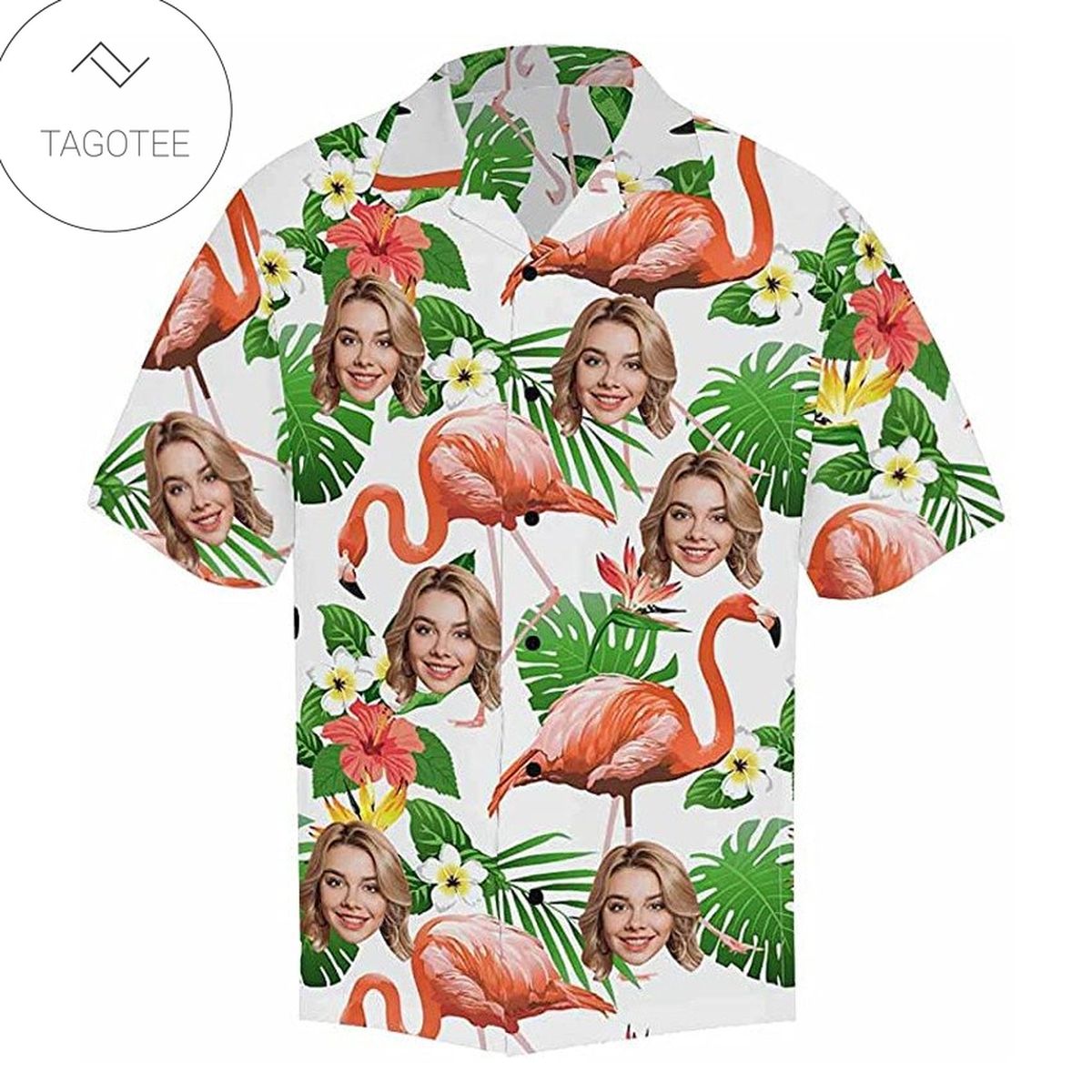 Custom Face Hawaiian Shirt Colorful Parrot