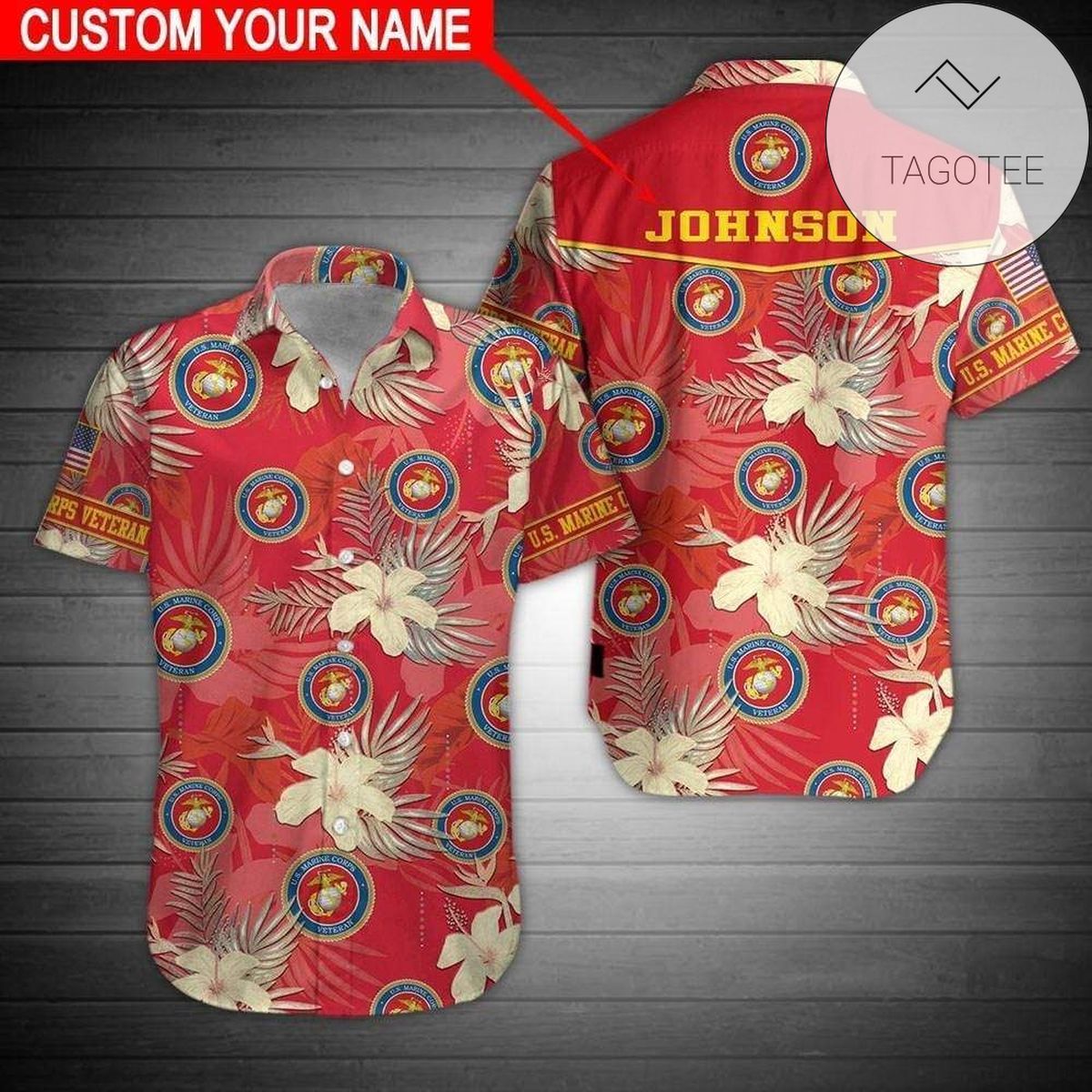 Custom Name Tropical Bowling Blue Hawaiian Aloha Shirts