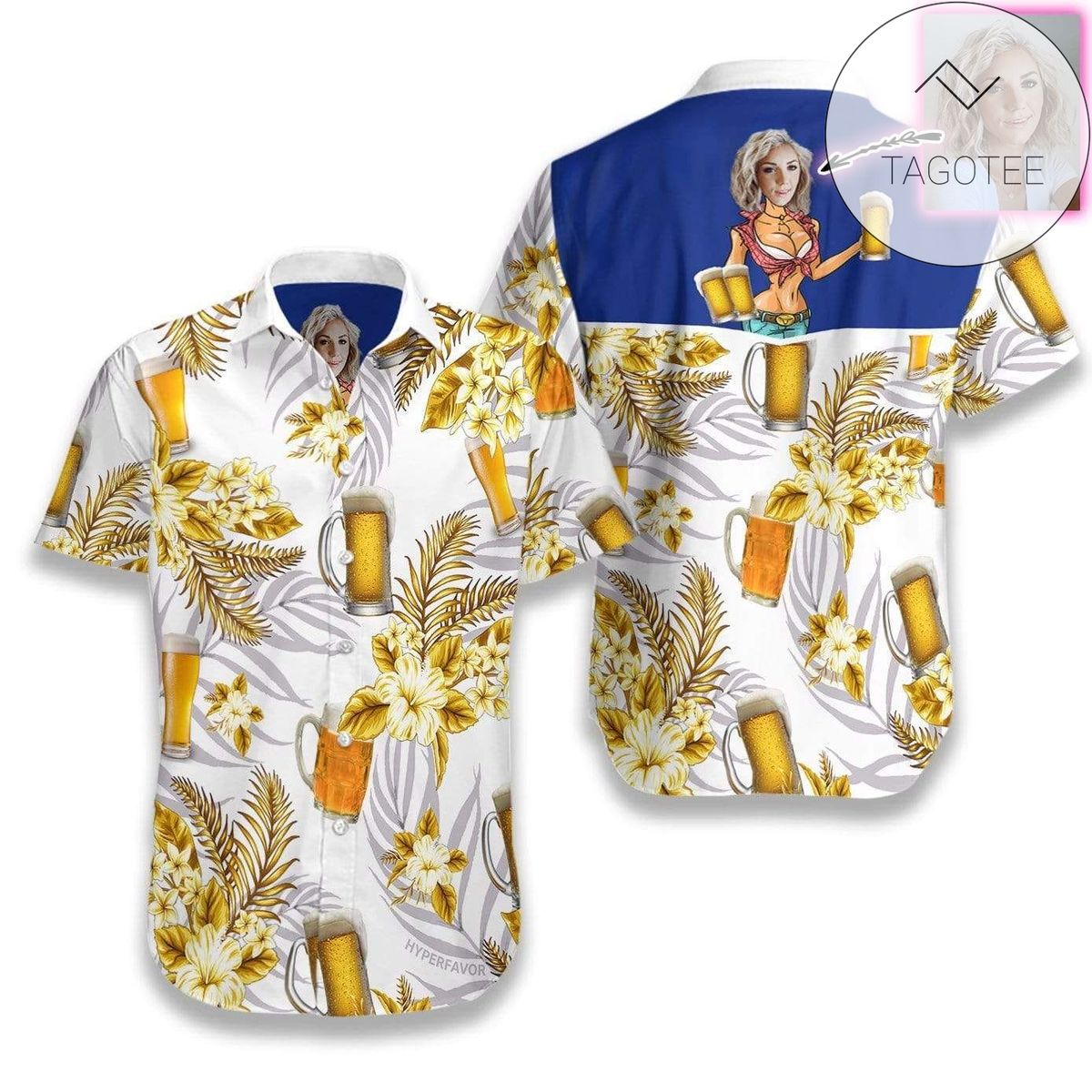 Custom Photography Mens Hawaiian Shirt Photography Button Up Shirt