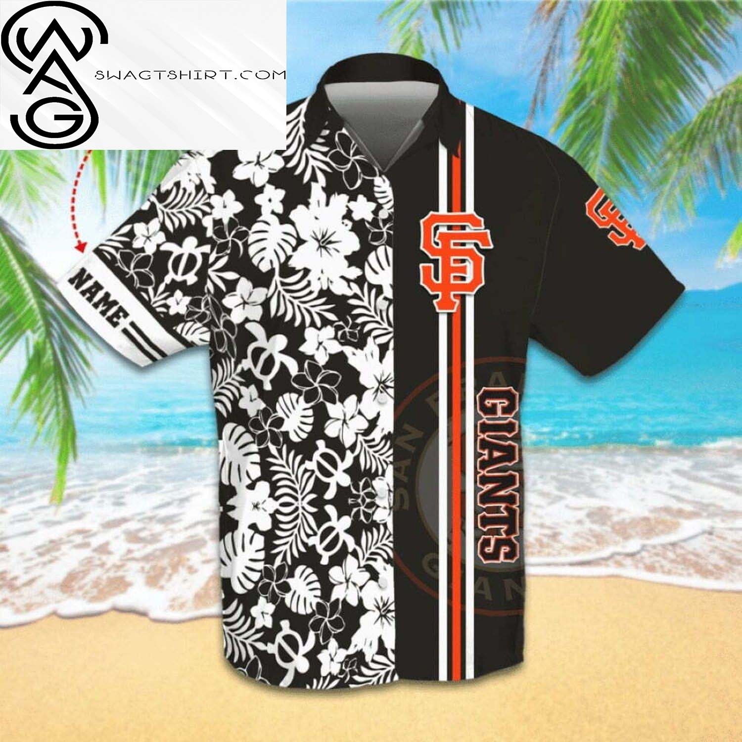 Custom San Francisco Giants All Over Print Hawaiian Shirt And Beach Shorts