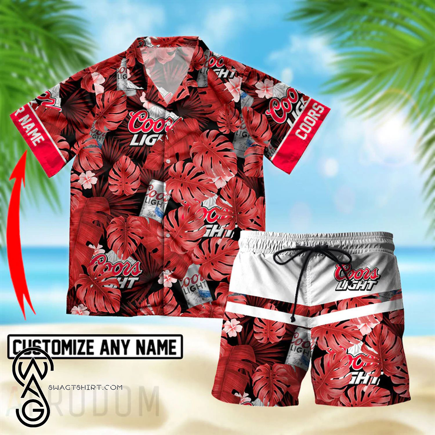 Custom Tropical Jameson Irish Whiskey Full Printing Hawaiian Shirt And Shorts Set