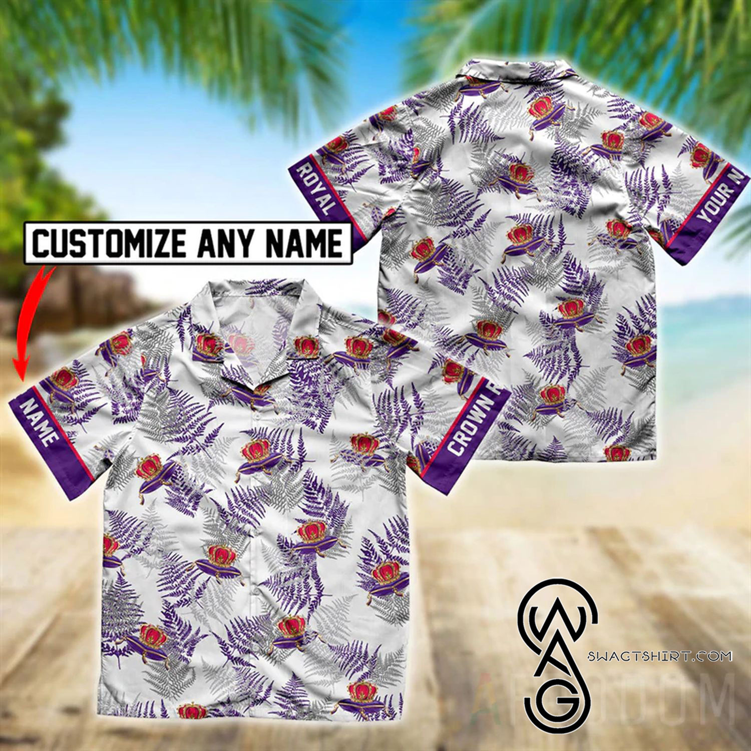 Custom Tropical Busch Light Beer Full Printing Hawaiian Shirt And Shorts Set